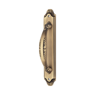 Lady Door Pull Handle on Plate - Gold P